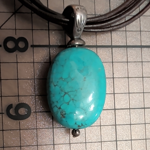 Silpada Sterling Silver Turquoise Necklace - Picture 9 of 9